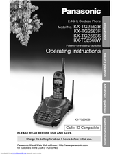 Panasonic KX-TG2563B Operating Instructions Manual