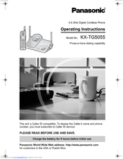 Panasonic KX-TG5055 Operating Instructions Manual