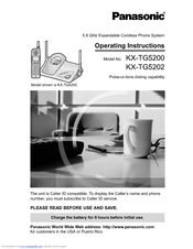 Panasonic KXTG5202M - 5.8GHZ CDL TOT 2 H/S Operating Instructions Manual