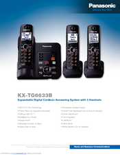 Panasonic KX-TG6633B Specifications