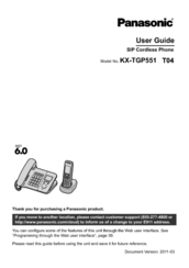 Panasonic KX-TGP551 User Manual