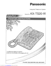 Panasonic KX-TS20W User Manual