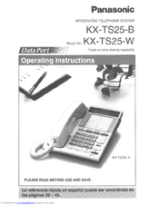 Panasonic KX-TS25B User Manual