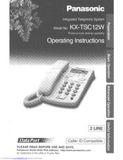 Panasonic KX-TSC12W User Manual