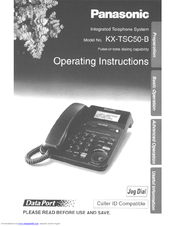 Panasonic KXTSC50B - PHONE/ANSWER MACHINE User Manual