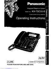 Panasonic KXTSC55B - PHONE/ANSWER MACHINE User Manual