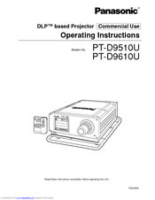 Panasonic PT-D9510U Operating Instructions Manual