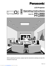 Panasonic PTL300U - LCD PROJECTOR Operating Instructions Manual