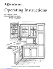 Quasar MQS1263E Operating Instructions Manual