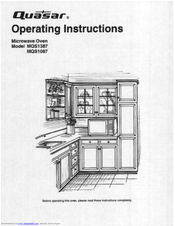 Quasar MQS1387E Operating Instructions Manual