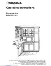 Panasonic NN-L829 Operating Instructions Manual