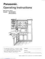 Panasonic NN-S530BFV Operating Instructions Manual