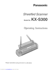 Panasonic KX-S300 Operating Instructions Manual