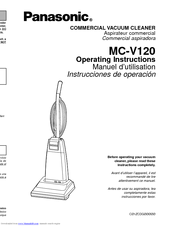 Panasonic MCV120 - COMMERCIAL VACUUM Operating Instructions Manual