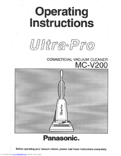 Panasonic Ultra-Pro MC-V200 Operating Instructions Manual