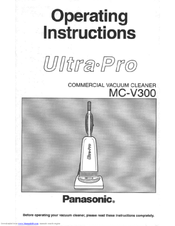 Panasonic Ultra-Pro MC-V300 Operating Instructions Manual
