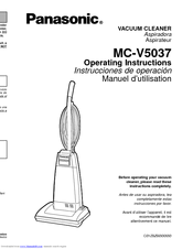 Panasonic MCV5037 - UPRIGHT VACUUM Operating Instructions Manual
