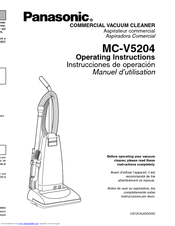 Panasonic MCV5204 - COMMERCIAL VACUUM Operating Instructions Manual