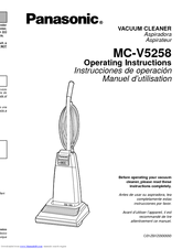 Panasonic MCV5258 - UPRIGHT VACUUMC-PLAT Operating Instructions Manual