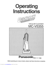 Panasonic QuickDraw MC-V5355 Operating Instructions Manual