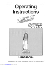 Panasonic QuickDraw MC-V5370 Operating Instructions Manual