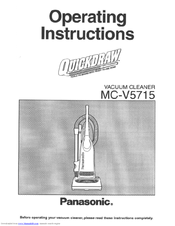 Panasonic QuickDraw MC-V5715 Operating Instructions Manual