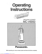 Panasonic QuickDraw MC-V6950 Operating Instructions Manual