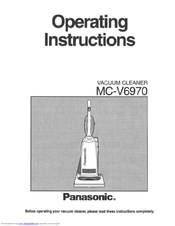 Panasonic MCV6970 - UPRIGHT VACUUM-68 Operating Instructions Manual
