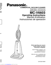 Panasonic MCV6603 - COMMERCIAL VACUUM Operating Instructions Manual