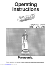 Panasonic QuickDraw MC-V6985 Operating Instructions Manual