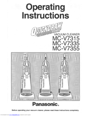 Panasonic QuickDraw MC-V7355 Operating Instructions Manual