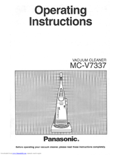 Panasonic MCV7337 - UPRIGHT VACUUM-QKDR Operating Instructions Manual