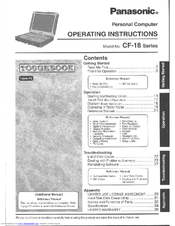 Panasonic Toughbook CF-18BDKZXMM User Manual