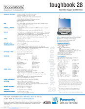 Panasonic Toughbook CF-28PRJGZKM Specifications