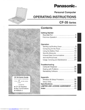 Panasonic Toughbook CF-35PJJ8CAM User Manual