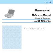 Panasonic Toughbook CF-52GUNBX2M Reference Manual