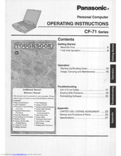 Panasonic Toughbook CF-71DJ48AAM User Manual
