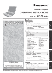 Panasonic Toughbook CF-73NCQTSKM Operating Instructions Manual