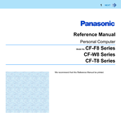 Panasonic CF-T8EWETZ2M - Toughbook T8 - Core 2 Duo 1.2 GHz Reference Manual
