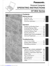 Panasonic Toughbook CF-M32W5M User Manual