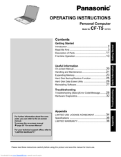 Panasonic CF-T5MWETZBM Operating Instructions Manual