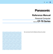 Panasonic Toughbook CF-T8STB01 Reference Manual