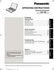Panasonic CF-T8EWDTFAE Operating Instructions Manual