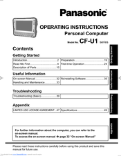 Panasonic Toughbook CF-U1AQBXZ2M Operating Instructions Manual