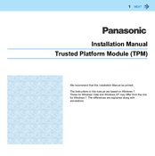 Panasonic TPM Installation Manual
