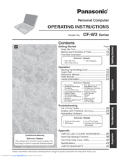 Panasonic Toughbook CF-W2DWAZZKM Operating Instructions Manual