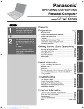 Panasonic CF-W2DWBFZBM Operating Instructions Manual