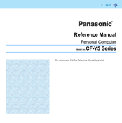 Panasonic CF-Y5 Series Reference Manual