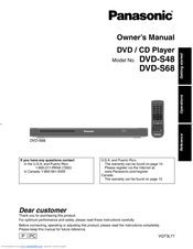 Panasonic DVD-S48 Owner's Manual