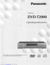 Panasonic DVD-T2000 Operating Instructions Manual